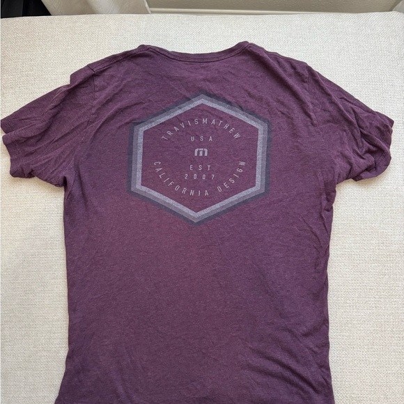Travis Mathew Purple Short Sleeve Tee - Picture 4 of 4